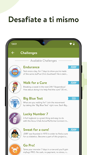 Captura de pantalla de mySugr - Diario para diabetes