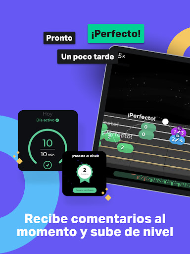 Captura de pantalla de Yousician: profesor de música