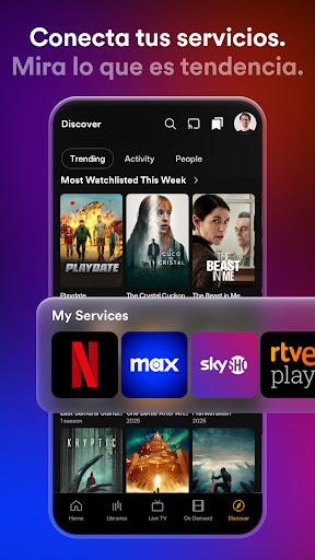Captura de pantalla de Plex: TV en vivo, pelis y más