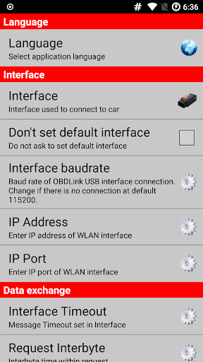 AlfaOBD screenshot