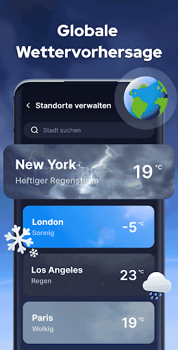 Wettervorhersage mit Radar Screenshot