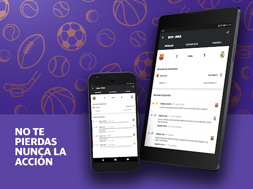 Captura de pantalla de Yahoo Deportes: Fútbol y más