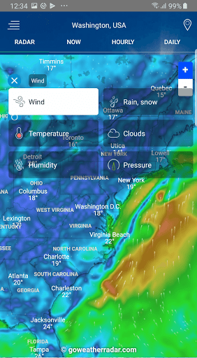 Weather Radar - Windy, rain ra screenshot