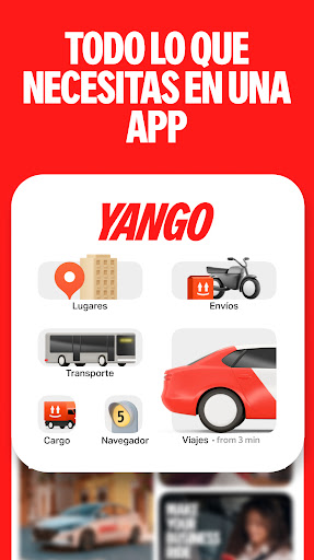 Captura de pantalla de Yango - viajes y envíos