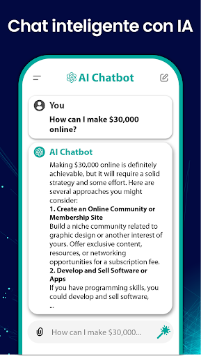 Captura de pantalla de Chat con IA, Chatbot con IA