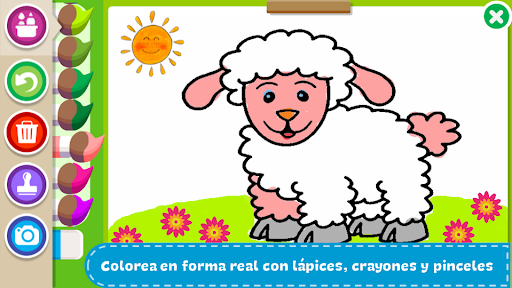 Captura de pantalla de Colorea y aprende animales