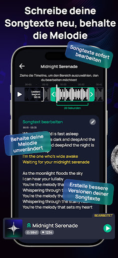 Donna KI Lied Musik Generator Screenshot