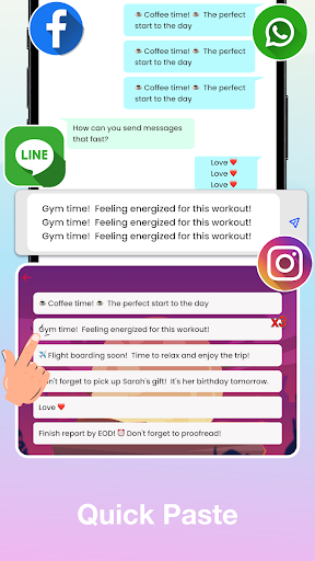 Captura de pantalla de Emoji Keyboard: Fonts & Themes