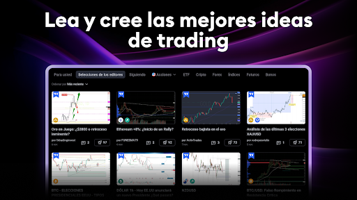 Captura de pantalla de TradingView - Bolsa de Valores