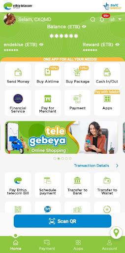 telebirr screenshot