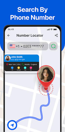 Mobile Number Locator App screenshot