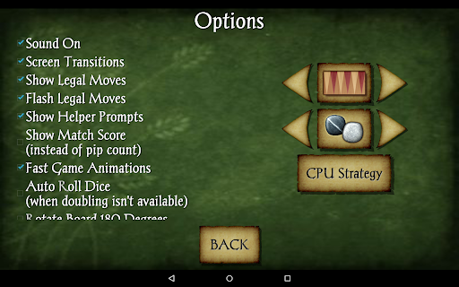 Captura de pantalla de Backgammon Pro
