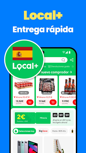 Captura de pantalla de AliExpress: compras online