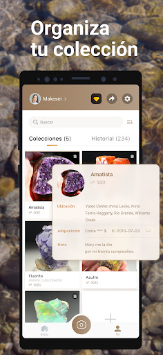 Captura de pantalla de Rock Identifier: Escanear Roca