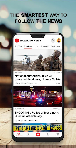 Captura de pantalla de US Breaking News: Local & News