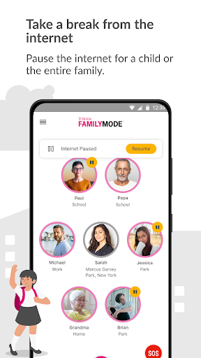 Captura de pantalla de T-Mobile® FamilyMode™