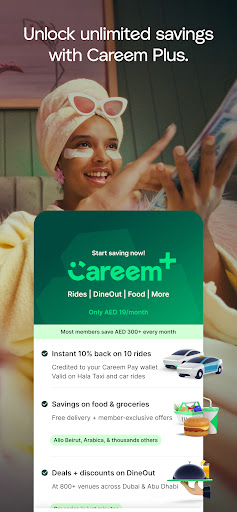 Captura de pantalla de Careem: Taxi, Food & Delivery