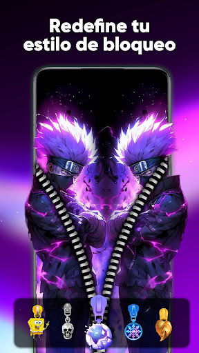 Zipper-Bildschirm Hintergrund Screenshot