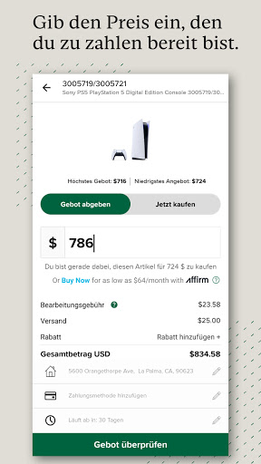 StockX – Sneaker & mehr Screenshot