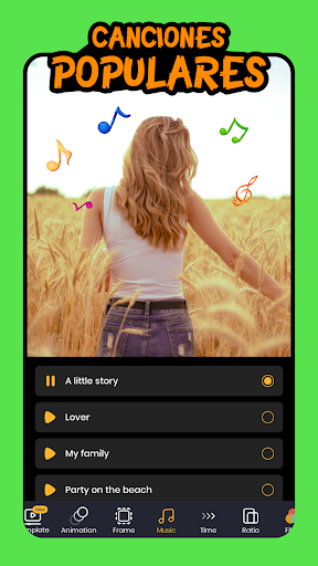Captura de pantalla de Foto Video Maker Músic Canción