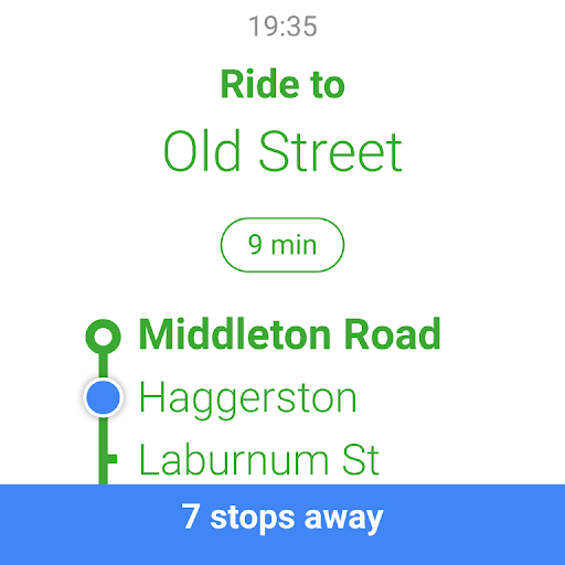 Captura de pantalla de Citymapper: Tren, Bus y Metro