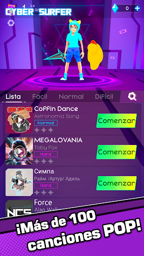 Captura de pantalla de Cyber Surfer :Aventura Rítmica