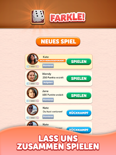 Farkle Würfelwurf Screenshot
