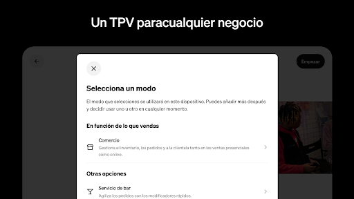 Captura de pantalla de Square TPV: Punto de Venta