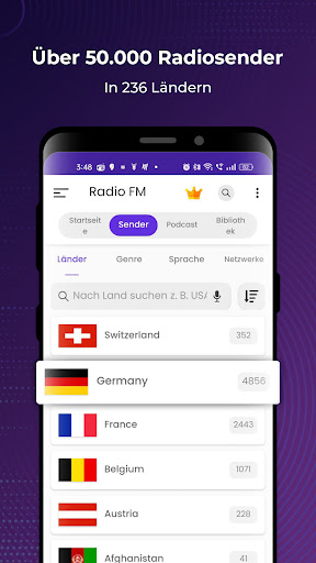 Radio FM: Live-Radio-App Screenshot