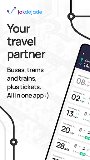 Captura de pantalla de Jakdojade: public transport