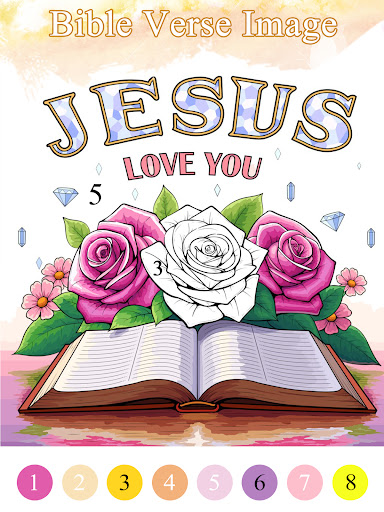Bible Color Paint By Number screenshot