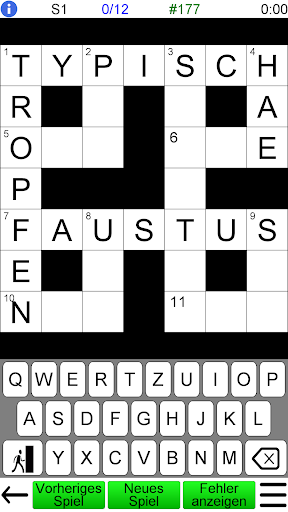 Deutsches Kreuzworträtsel Screenshot