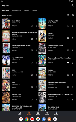 Crunchyroll: Anime-Streaming Screenshot