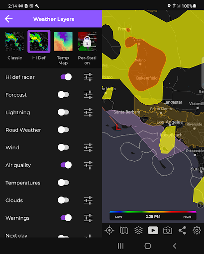 Captura de pantalla de MyRadar Weather Radar Pro