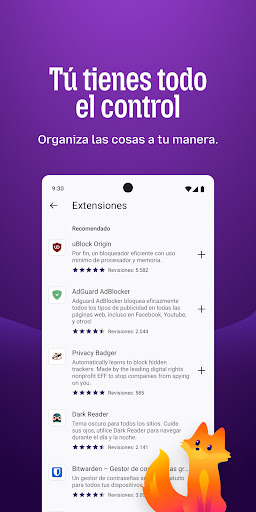Captura de pantalla de Firefox: navegador privado
