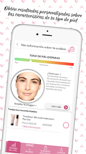 Captura de pantalla de Mary Kay® Analizador de piel