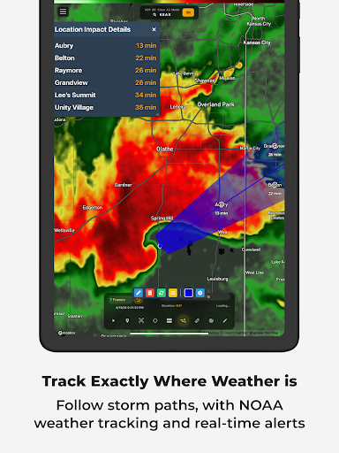 Captura de pantalla de RadarOmega: Doppler Radar App