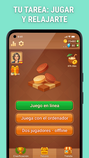 Captura de pantalla de Damas en línea