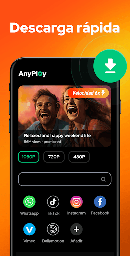 Captura de pantalla de Reproductor de Video – AnyPlay