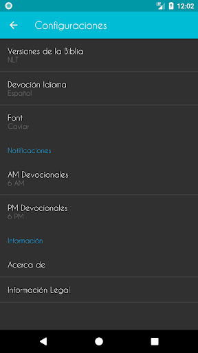 Captura de pantalla de Biblia Devocional