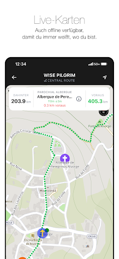 Wise Pilgrim Camino Portugués Screenshot