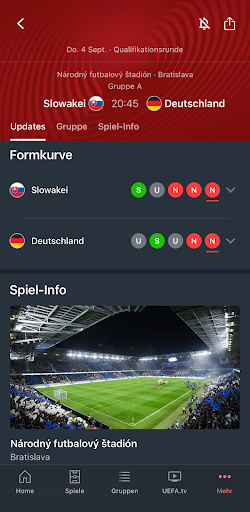 UEFA EURO & Nations League Screenshot