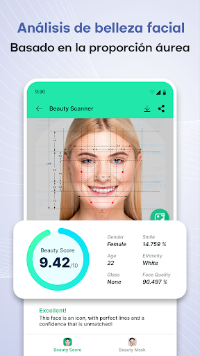 Captura de pantalla de Beauty Scanner-Tipo de Rostro