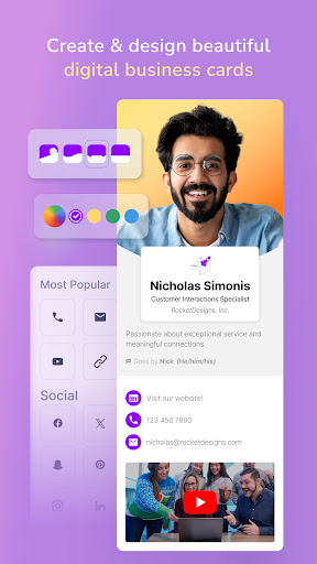 Captura de pantalla de Tarjeta de Visita de HiHello
