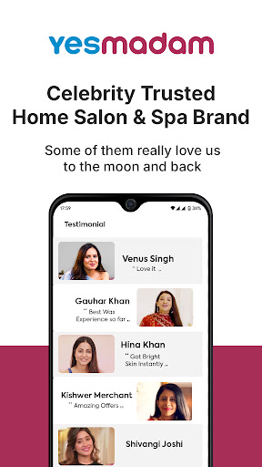 Captura de pantalla de YesMadam Salon & Spa at Home