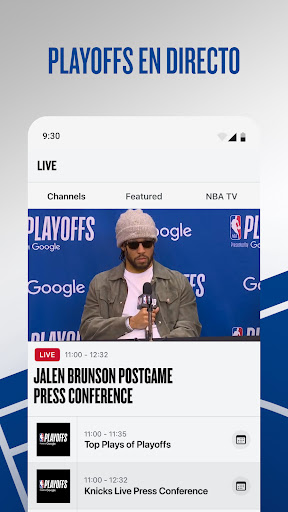 Captura de pantalla de NBA App: baloncesto en directo