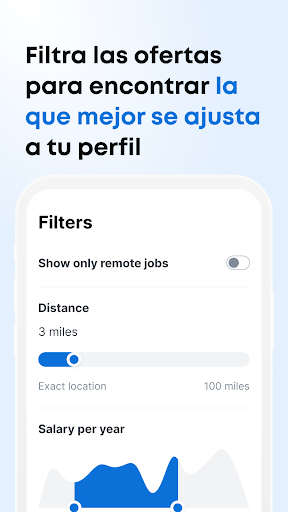 Captura de pantalla de Jooble - Búsqueda de empleo