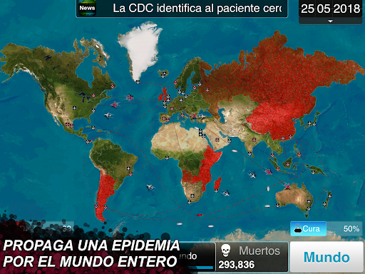 Captura de pantalla de Plague Inc.