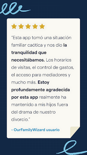 Captura de pantalla de OurFamilyWizard Co-Parent App