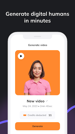 Captura de pantalla de D-ID: AI Video Generator
